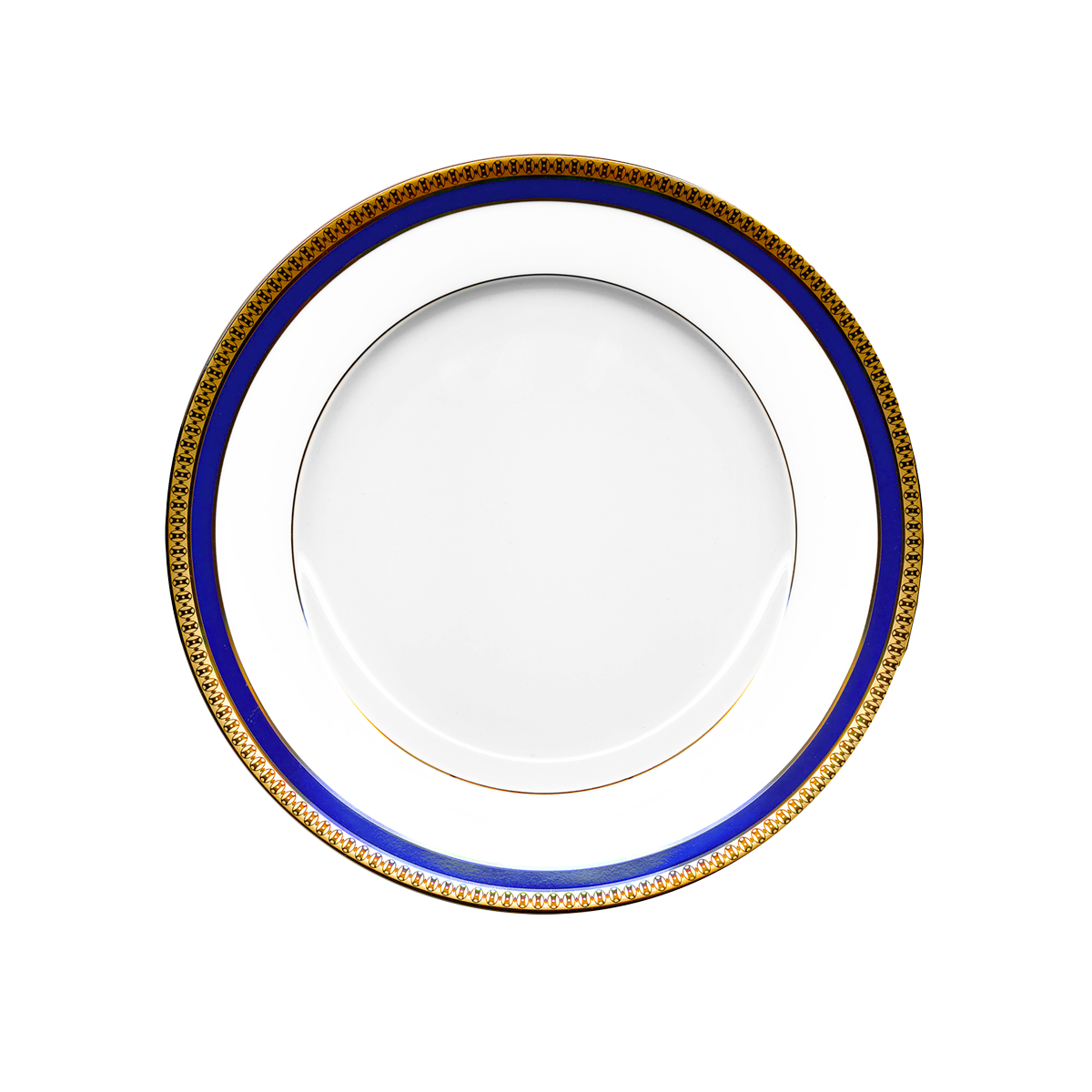 Set of 2 Dessert Plates Symphonie blue gold