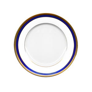 Set of 2 Dessert Plates Symphonie blue gold
