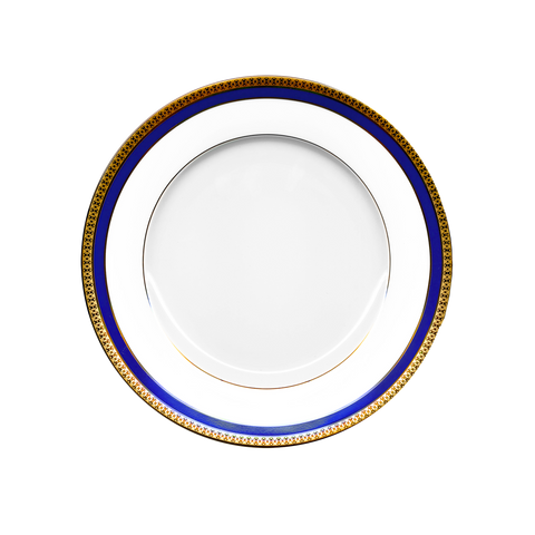 Set of 2 Dessert Plates Symphonie blue gold