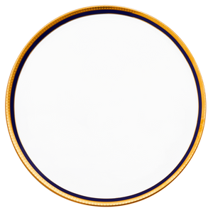 Set of 1 Tart Platter Symphonie blue gold