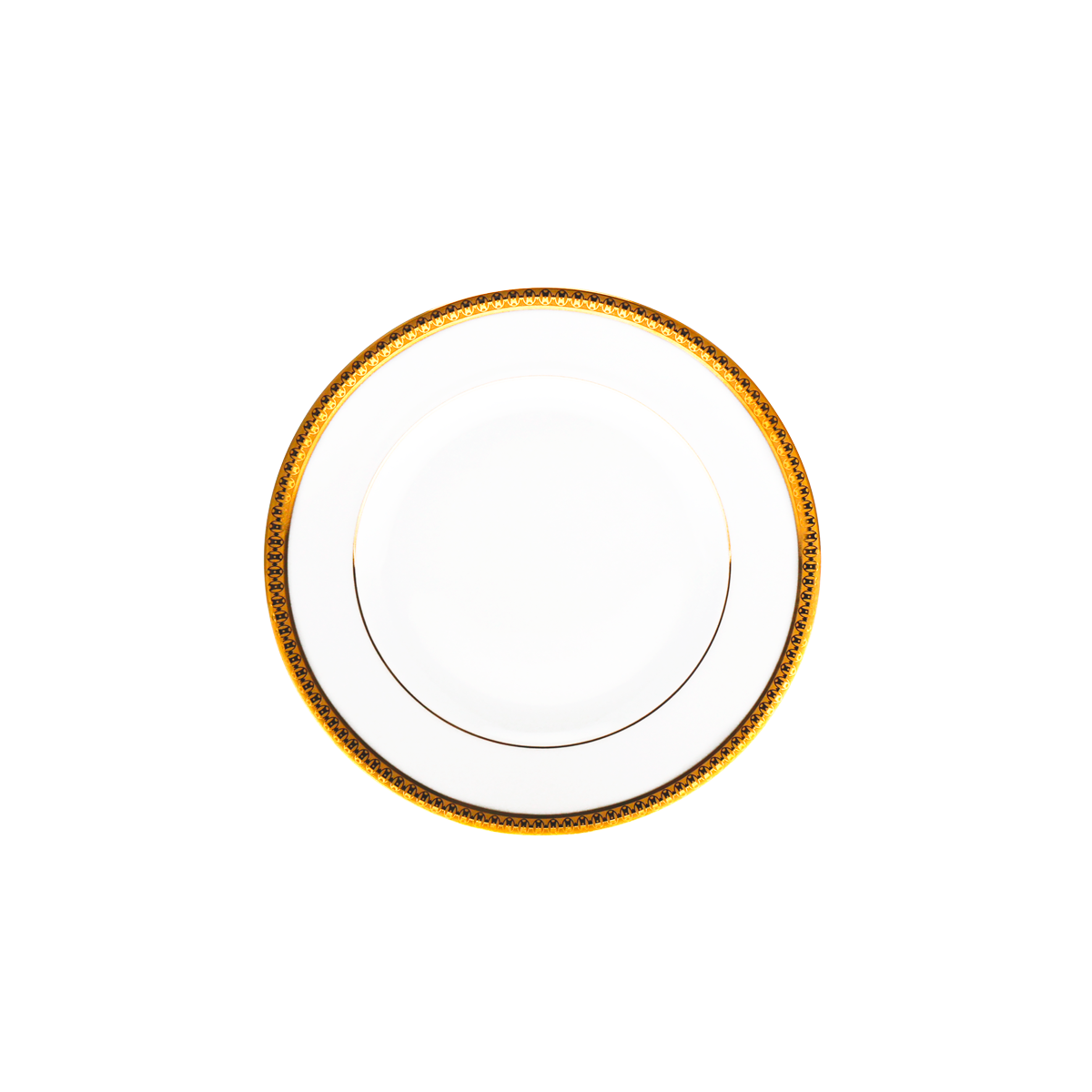 Set of 2 Bread and Butter Plates Symphonie white gold