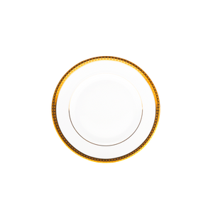 Set of 2 Bread and Butter Plates Symphonie white gold