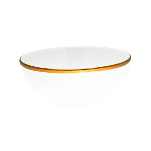 Set of 1 Salad Bowl Symphonie white gold