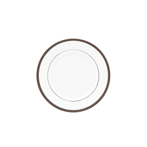 Set of 2 Bread and Butter Plates Symphonie white platinum
