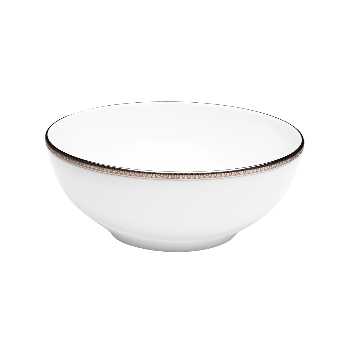 Set of 1 Salad Bowl Symphonie white platinum