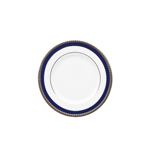 Set of 2 Bread and Butter Plates Symphonie blue platinum