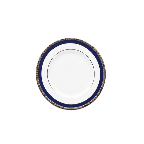 Set of 2 Bread and Butter Plates Symphonie blue platinum