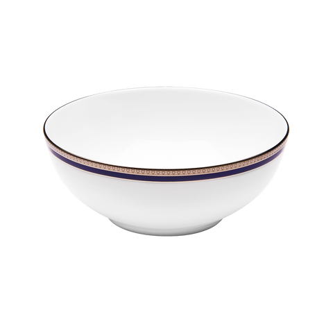 Set of 1 Salad Bowl Symphonie blue platinum