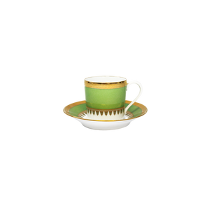 Set of 2 Coffee Cups and Saucers Oasis