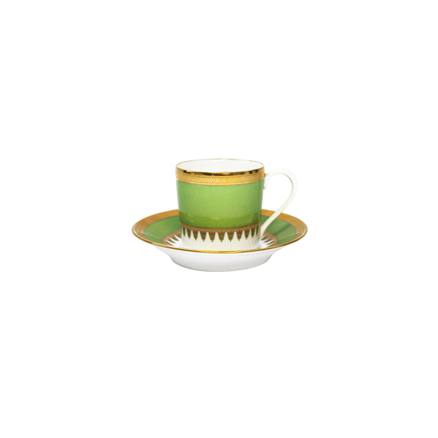 Set of 2 Coffee Cups and Saucers Oasis