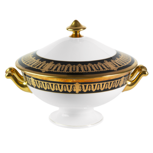 Set of 1 Soup Tureen Saint Honoré black gold