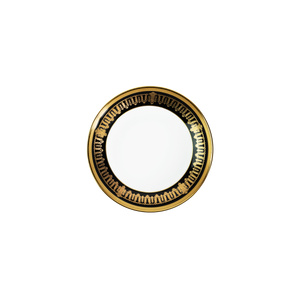 Set of 2 Rimless Soup Plates Saint Honoré black gold