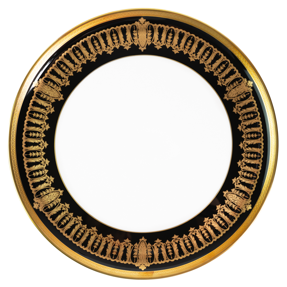 Set of 1 Tart Platter Saint Honoré black gold