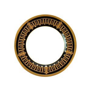 Set of 2 Dessert Plates Saint Honoré black gold