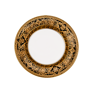 Set of 2 Bread and Butter Plates Matignon bleu de four gold