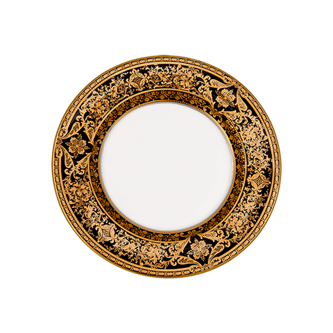 Set of 2 Bread and Butter Plates Matignon bleu de four gold