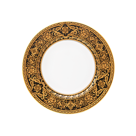 Set of 2 Dessert Plates Matignon bleu de four gold