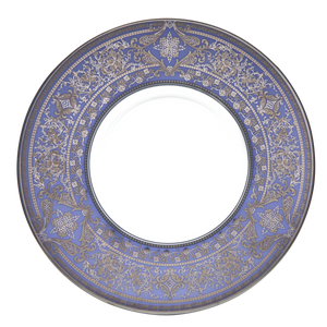 Set of 2 Large Dinner Plates Matignon lavander platinum