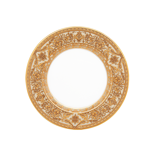Set of 2 Bread and Butter Plates Matignon white gold
