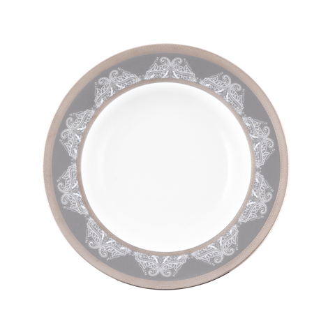 Set of 2 Rim Soup Plate - Romane Grey