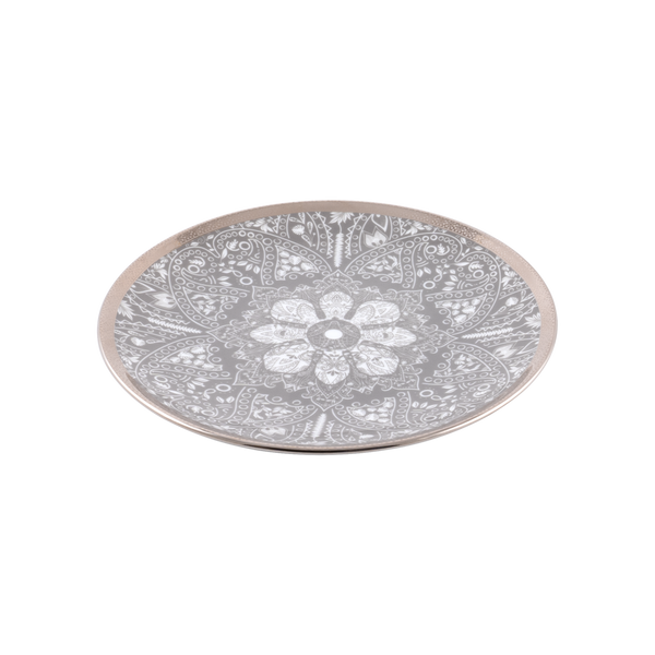 Set of 2 Dessert Plates Romane gray