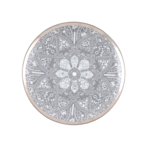 Romane gray salad plate