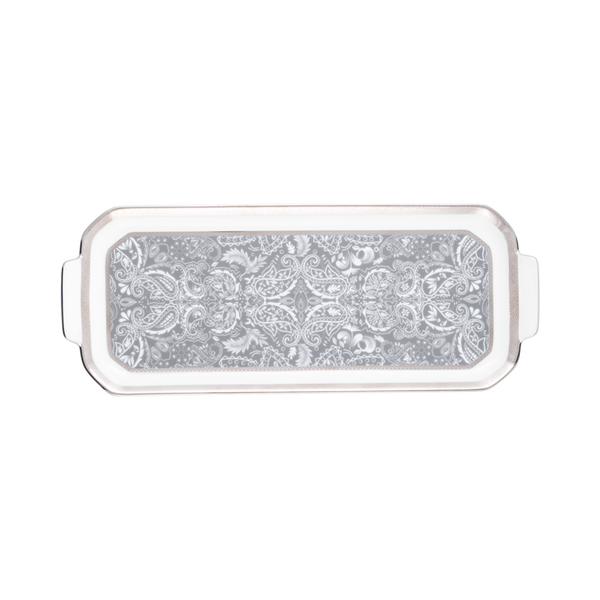 Set of 1 Oblong Cake Platter Romane gray