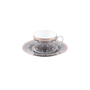 Set of 2 Teacups & Saucers - Romane Grey