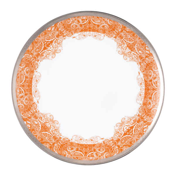 Set of 2 Large Dinner Plates - Romane Orange