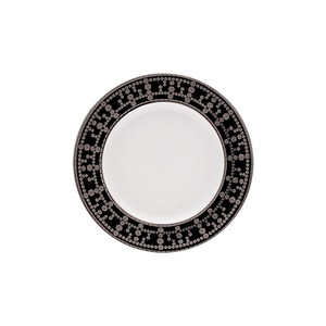 Set of 2 Bread and Butter Plates Tiara black platinum