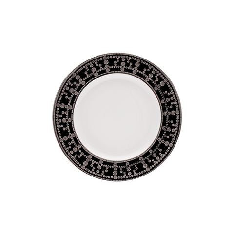 Set of 2 Bread and Butter Plates Tiara black platinum