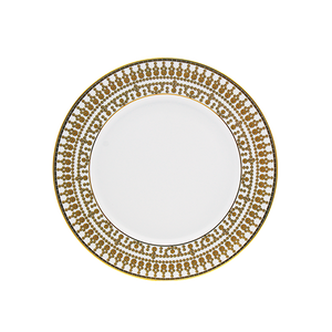 Set of 2 Dessert Plates Tiara white gold