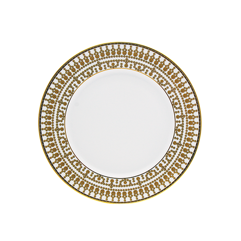 Set of 2 Dessert Plates Tiara white gold