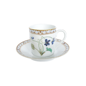 Set of 2 Coffee Cups and Saucers Impératrice Eugénie