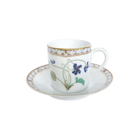 Set of 2 Coffee Cups and Saucers Impératrice Eugénie