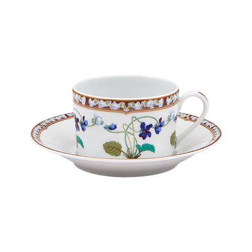 Set of 2 Teacups and Saucers Impératrice Eugénie