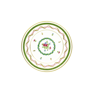 Set of 2 Bread and Butter Plates Vieux Paris Vert