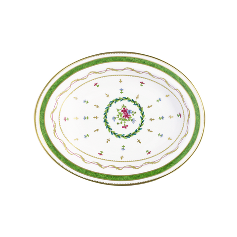 Vieux Paris vert open vegetable dish