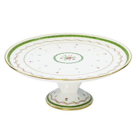 Vieux Paris vert footed tart platter