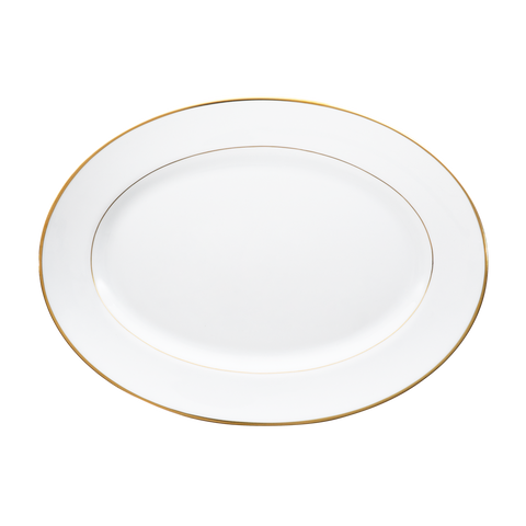 Set of 1 Oval Dish Orsay platinum