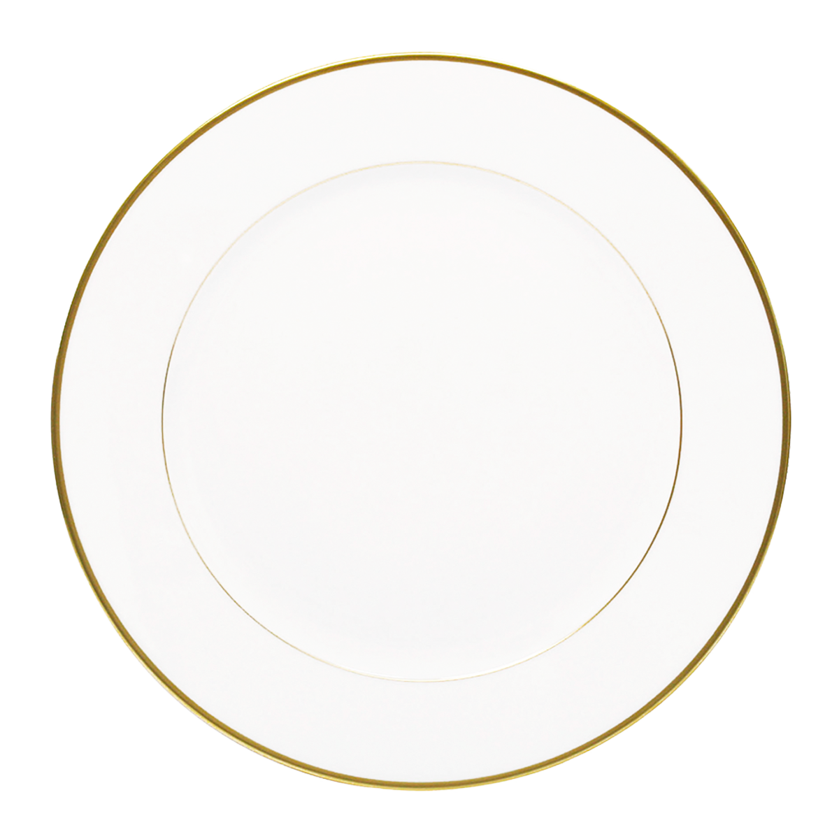 Set of 2 Large Dinner Plates Orsay gold