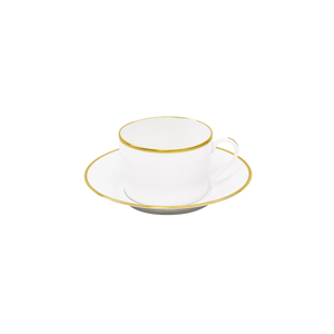 Set of 2 Teacups and Saucers Orsay gold