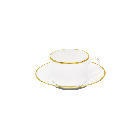 Set of 2 Teacups and Saucers Orsay gold