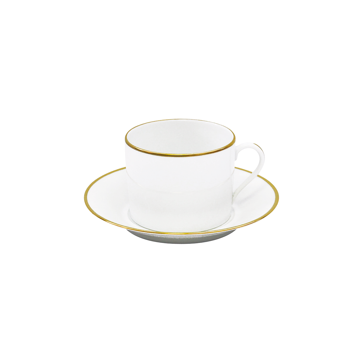 Set of 2 Cappuccino Cups and Saucers Orsay gold