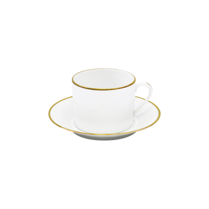 Set of 2 Cappuccino Cups and Saucers Orsay gold
