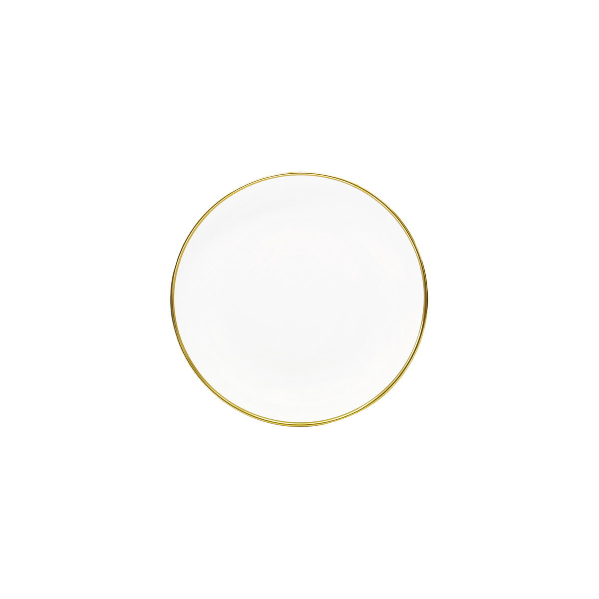 Set of 2 Rimless Soup Plates Orsay gold