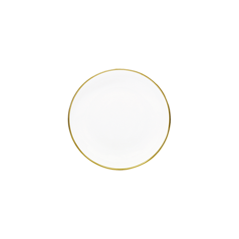 Set of 2 Rimless Soup Plates Orsay gold