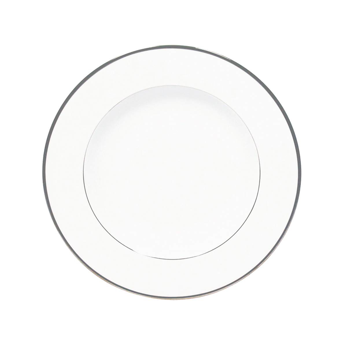 Set of 2 Rim Soup Plates Orsay platinum