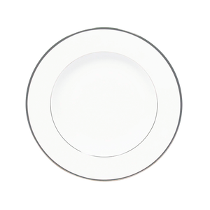 Set of 2 Rim Soup Plates Orsay platinum
