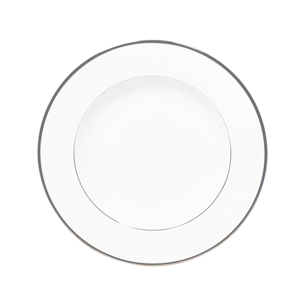 Set of 2 Rim Soup Plates Orsay platinum